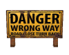 Rusted Danger Sign