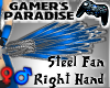Steel Fan Right Hand m/f
