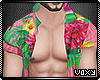 Pink Floral Open Shirt