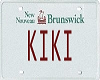 Kiki licence Plate