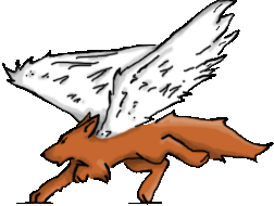 Flying angel fox