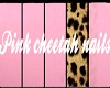pink cheetah nails