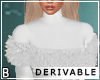DRV Fur Fishtail Gown