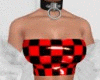 Checkered Red Tube Top
