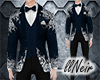 N | Blue Silver Tux Suit