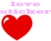 i love you sticker. ~