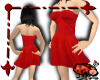 Silk Mini Dress - Red