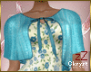cK Midi Dress Floral Blu