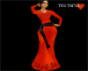 HONETYC RED GOWN.