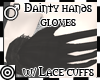 *m Grey Dainty Gloves