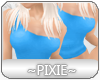 |Px| Blue One Shoulder