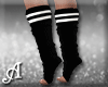 Black Sporty Knee Socks