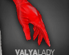 V| Red Wide Gloves