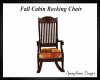 Fall Cabin Rocking Chair