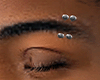 Double eyebrow piercing