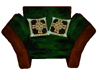 celtic green cudle chair