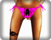 Pink rave bikini bottoms