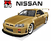 Gold  Nissan Skyline R34