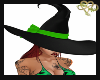 Green Witch Hat Sparkle