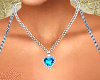 Silver  Blue Heart