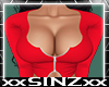 XYZ RED SWEATER TOP X