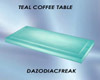Teal Coffee Table