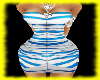 DELILAH BLUE ZEBRA DRESS