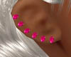 Ladies Studs Pink Gems