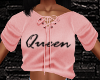 Pink Queen Crop Sweater