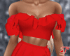 Ruffle Red Dress