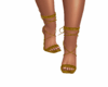 Gold Strap Heels
