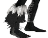 skunk R leg fur