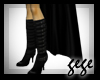 []Strappy Boots Black