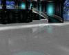teal back silver room