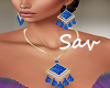 Blue Egyptian Jewel Set