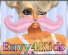 Kids Pink Giant Mustache