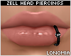 Zell Black Lip Ring