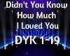 Didn't You Know How Much