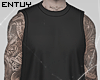 black tank + tattoo