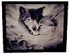 wolf love black n white