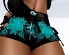 teal Lace shorts