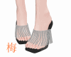梅 black shine heels