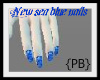 {PB}New Sea Blue Nails