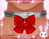 ♥Bow Choker Red♥