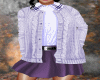 purple sweater/skirt