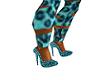 [bdtt]Blue Leopard Heels