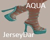Aqua String Heels