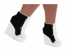 White/ Black shoes