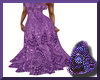 Purple Brocade Gown