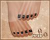 M:: Black Toe Nails
